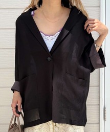 Q（キュー）の「ハイツイストシアードルマンジャケット（テーラードジャケット）」