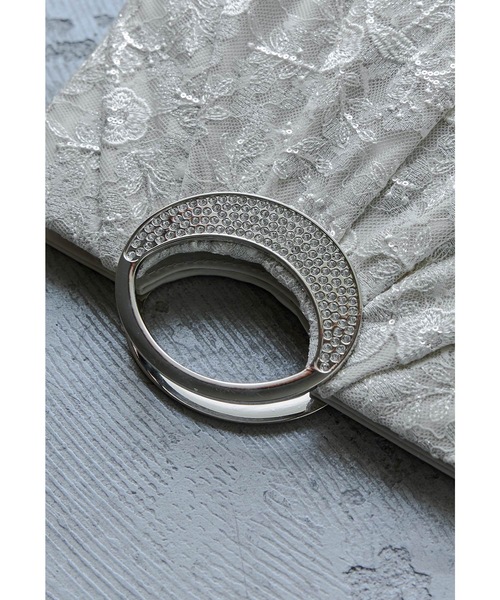 niana(ニアナ)の「スパンコール刺繍レースハンドバッグ パーティーバッグ ミニ ショルダー 結婚式 二次会 成人式 同窓会 お呼ばれ フォーマル オケージョン(ハンドバッグ・レディース・ブラック/アイボリー・FREE)」の13枚目の写真