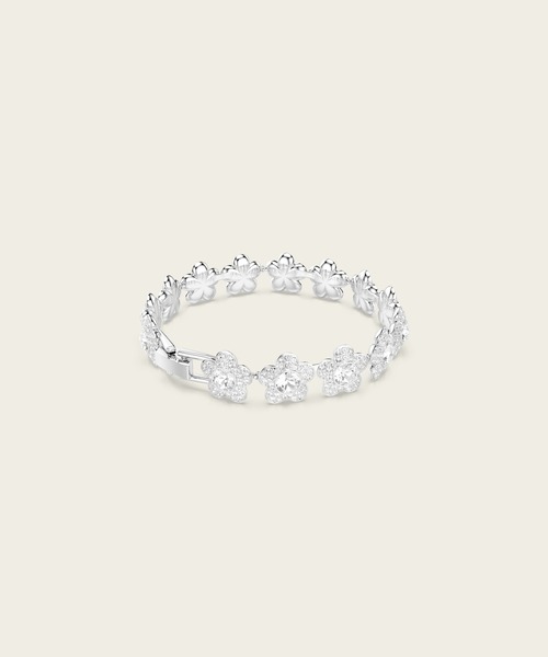 SWAROVSKI(スワロフスキー)の「【公式】【スワロフスキー】Ariana Grande x Swarovski ブレスレット, ラウンドカット, フラワー, ホワイト, ロジウム・プレーティング(ブレスレット・レディース・シルバー系その他・ONE SIZE)」の5枚目の写真