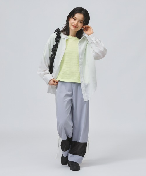 PUMA（プーマ）の「【別注】プーマ PUMA リネンミックスマテリアル PT 限定コラボ（その他パンツ・レディース・ブラック/スモークピンク/ブルー・S/M/L）」の9枚目の写真