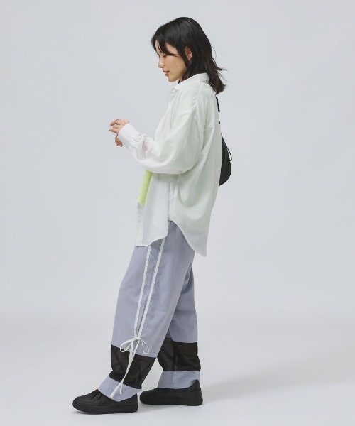 PUMA（プーマ）の「【別注】プーマ PUMA リネンミックスマテリアル PT 限定コラボ（その他パンツ・レディース・ブラック/スモークピンク/ブルー・S/M/L）」の10枚目の写真