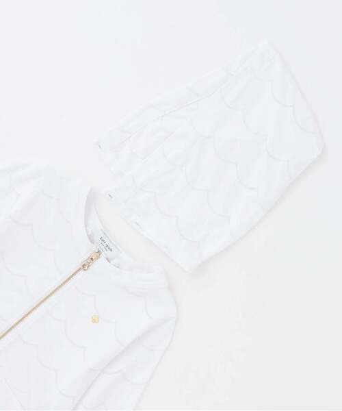 kate spade new york kids(ケイトスペードニューヨーク)の「【人気商品再入荷】【直営店で取り扱い無し】トドラー スカラップオパールパーカ(パーカー・キッズ・オフホワイト・130cm/120cm)」の4枚目の写真