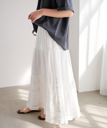 FRAMeWORK | ≪追加≫コットンメッシュ切り替えスカート 2(スカート)