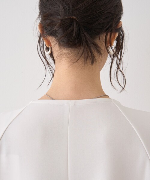 Rouge vif（ルージュヴィフ）の「ダンボールゆったりブラウス/カットソー/半袖/ストレッチ素材（シャツ/ブラウス・レディース・チャコールグレー/オフホワイト・フリー）」の15枚目の写真