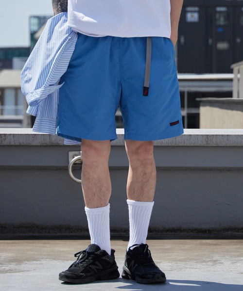 Gramicci（グラミチ）の「Gramicci/グラミチ NYLON PACKABLE G-SHORT ナイロン パッカブル G-ショーツ ポケッタブル 携帯用 ハーフパンツ 2026年 夏 夏服（その他パンツ・メンズ・ブラック/オリーブ/イエロー/ライトグリーン/アイボリー/ダークパープル/グレー系その他/チョコ/ブラウン系その他/ブルー系その他/オレンジ系その他/プラム/ライトベージュ/ブラウン系その他2/ブルー系その他2/ブルー系その他3・S/L/XL/XXL/M）」の10枚目の写真