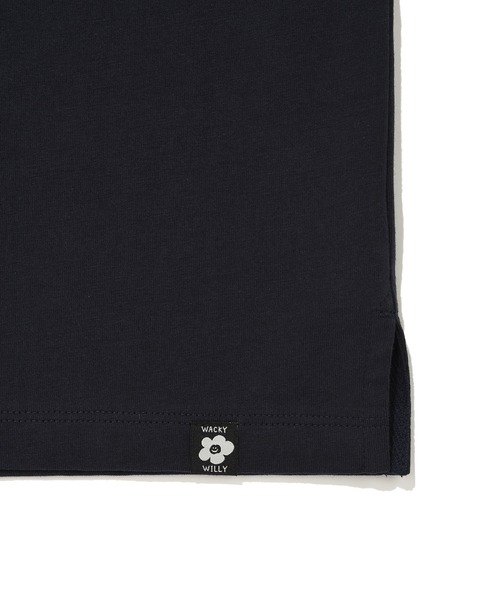 Wacky WiLLy(ワッキーウィリー)の「WOMEN'S CHECK LILY SEMI CROP SHORT SLEEVE T-SHIRT(Tシャツ/カットソー・レディース・ホワイト/ネイビー/オートミール・SMALL/MEDIUM)」の21枚目の写真