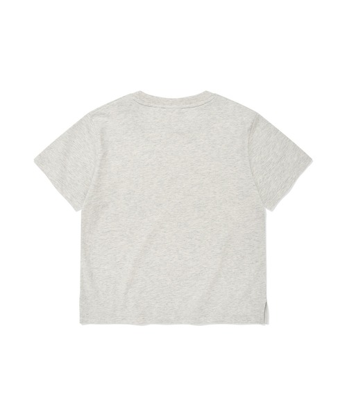 Wacky WiLLy(ワッキーウィリー)の「WOMEN'S CHECK LILY SEMI CROP SHORT SLEEVE T-SHIRT(Tシャツ/カットソー・レディース・ホワイト/ネイビー/オートミール・SMALL/MEDIUM)」の11枚目の写真