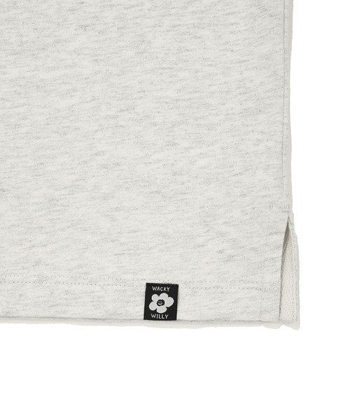 Wacky WiLLy(ワッキーウィリー)の「WOMEN'S CHECK LILY SEMI CROP SHORT SLEEVE T-SHIRT(Tシャツ/カットソー・レディース・ホワイト/ネイビー/オートミール・SMALL/MEDIUM)」の15枚目の写真