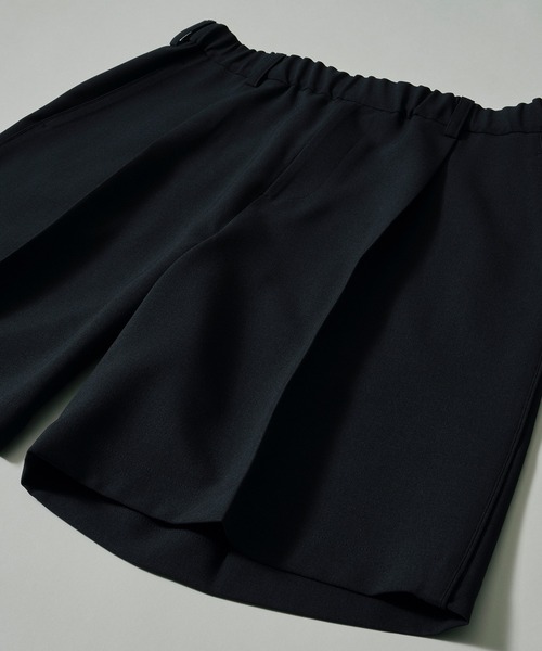 COLUMN(コラム)の「COLUMN / ウールライク トロピカルショーツ<THE COLUMN>(その他パンツ・メンズ・ネイビー/チャコールグレー・MEDIUM/LARGE)」の3枚目の写真