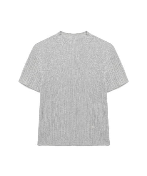 COSTUME O’CLOCK（コスチュームオクロック）の「[ITALY] スリムモックネックリブハーフニット 5カラー COWKT014（Tシャツ/カットソー・レディース・ブラック/アイボリー/ブラウン/オートミール/グレー・F）」の14枚目の写真