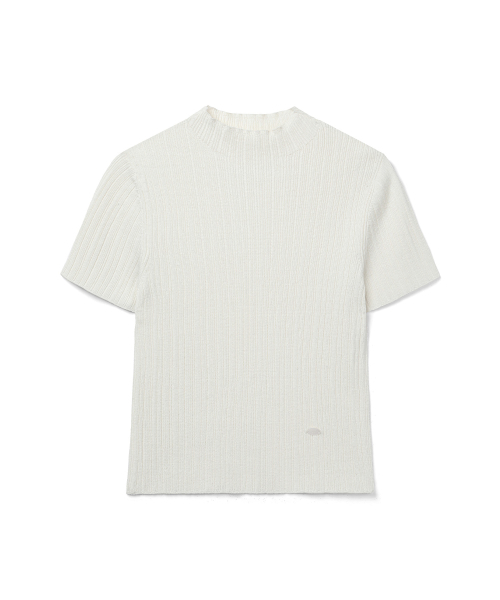 COSTUME O’CLOCK（コスチュームオクロック）の「[ITALY] スリムモックネックリブハーフニット 5カラー COWKT014（Tシャツ/カットソー・レディース・ブラック/アイボリー/ブラウン/オートミール/グレー・F）」の16枚目の写真