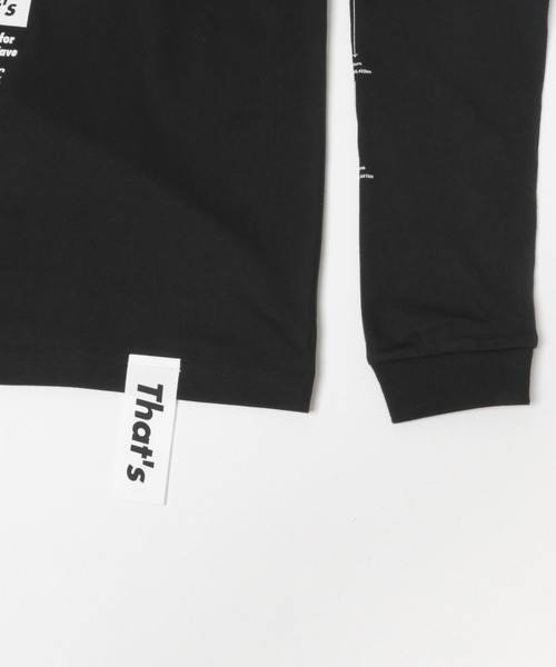 THE GOODLAND MARKET（ザグッドランドマーケット）の「That’s　The Long Tee (No plan B)（Tシャツ/カットソー・メンズ・ホワイト/ブラック・X-LARGE/FREE/MEDIUM/LARGE）」の6枚目の写真