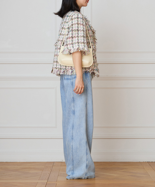 IENA LA BOUCLE(イエナラブークル)の「IENA LA BOUCLE LINTONカラーツィードボレロジャケット(その他アウター・レディース・オフホワイト・FREE)」の12枚目の写真