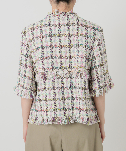 IENA LA BOUCLE(イエナラブークル)の「IENA LA BOUCLE LINTONカラーツィードボレロジャケット(その他アウター・レディース・オフホワイト・FREE)」の15枚目の写真