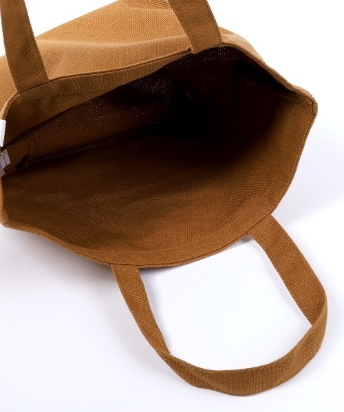 CAMPFREE（キャンプフリー）の「[キャンプフリー] CAMPFREE ワンポイント ミニトートバッグ ランチバッグ 7L [綿 キャンバス 帆布 コットン]（トートバッグ・レディース・ブラック/キャメル/ネイビー/カーキ/アイボリー・FREE）」の8枚目の写真