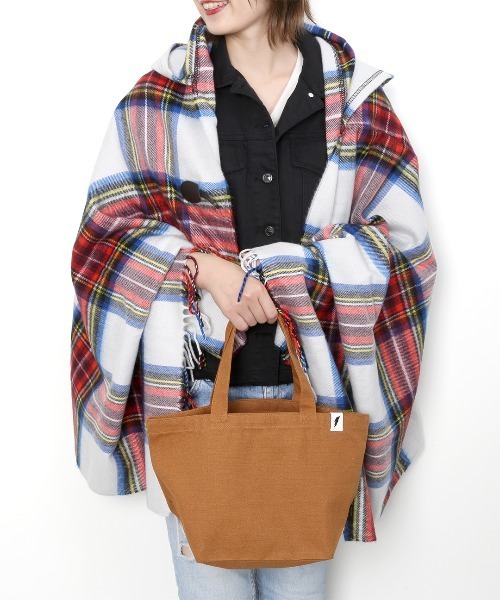 CAMPFREE（キャンプフリー）の「[キャンプフリー] CAMPFREE ワンポイント ミニトートバッグ ランチバッグ 7L [綿 キャンバス 帆布 コットン]（トートバッグ・レディース・ブラック/キャメル/ネイビー/カーキ/アイボリー・FREE）」の14枚目の写真