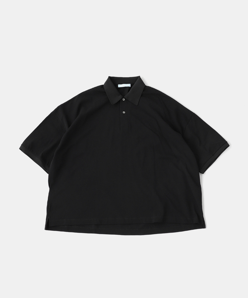 WISM(ウィズム)の「NAMELESSNESS / ネームレスネス Pique Knit ポロシャツ(ポロシャツ・メンズ・ブラック/ブラウン・3/2)」の10枚目の写真