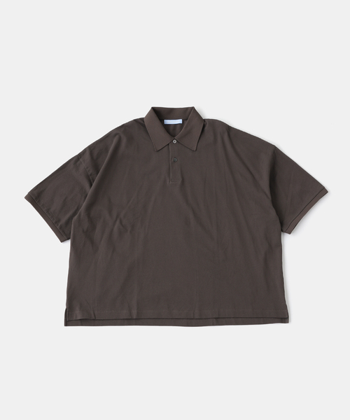 WISM(ウィズム)の「NAMELESSNESS / ネームレスネス Pique Knit ポロシャツ(ポロシャツ・メンズ・ブラック/ブラウン・3/2)」の9枚目の写真