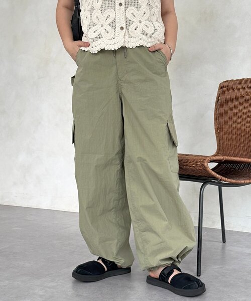 CPCM(シーピーシーエム)の「アソートイージーカーゴパンツ(その他パンツ・レディース・ブラック系その他/ブラック/カーキ/ホワイト・FREE)」の5枚目の写真