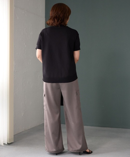 BARNYARDSTORM(バンヤードストーム)の「BARNYARDSTORM / ZIPカーデ×サテンカーゴ【一部店舗限定 / WEB限定サイズ】PETIT&TALL(セットアップ・レディース・ブラック系その他5/グレー系その他・TALL/SHORT/FREE)」の11枚目の写真