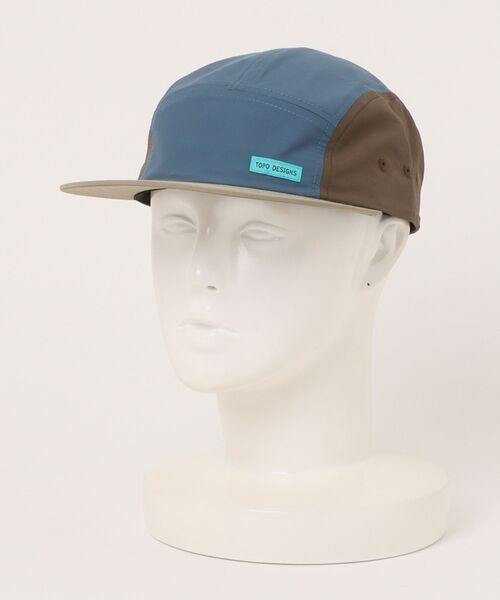 TOPO DESIGNS(トポデザインズ)の「【TOPO DESIGNS】NYLON CAMP HAT(キャップ・メンズ・ブラック/グリーン/ブルー系/パープル・フリー)」の3枚目の写真