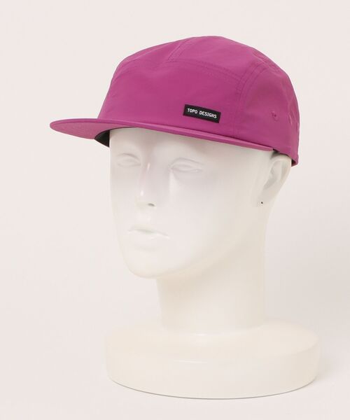 TOPO DESIGNS(トポデザインズ)の「【TOPO DESIGNS】NYLON CAMP HAT(キャップ・メンズ・ブラック/グリーン/ブルー系/パープル・フリー)」の4枚目の写真