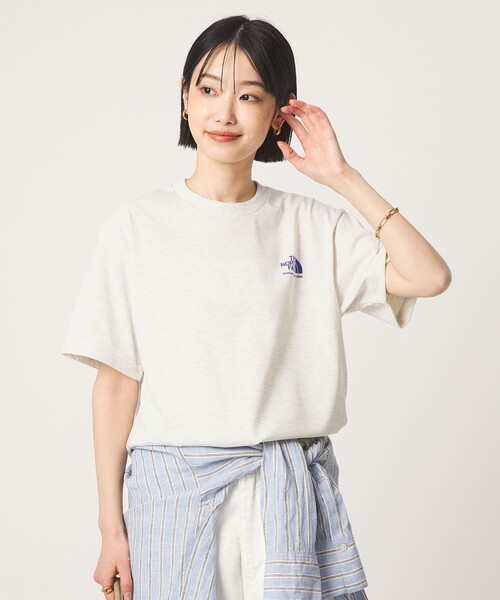 THE NORTH FACE（ザノースフェイス）の「【WEB限定】＜THE NORTH FACE＞ショートスリーブ ヒストリカル ロゴ Tシャツ（Tシャツ/カットソー・レディース・オフホワイト/ブラック/ライトグレー・S）」の14枚目の写真
