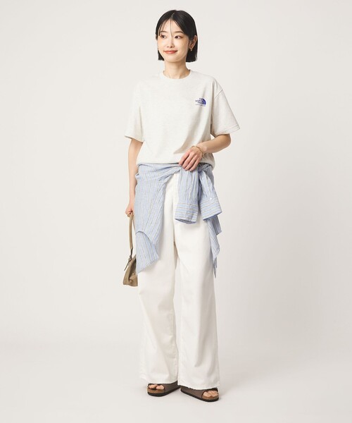 THE NORTH FACE（ザノースフェイス）の「【WEB限定】＜THE NORTH FACE＞ショートスリーブ ヒストリカル ロゴ Tシャツ（Tシャツ/カットソー・レディース・オフホワイト/ブラック/ライトグレー・S）」の17枚目の写真