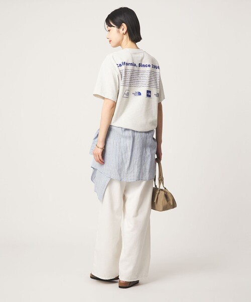 THE NORTH FACE（ザノースフェイス）の「【WEB限定】＜THE NORTH FACE＞ショートスリーブ ヒストリカル ロゴ Tシャツ（Tシャツ/カットソー・レディース・オフホワイト/ブラック/ライトグレー・S）」の18枚目の写真