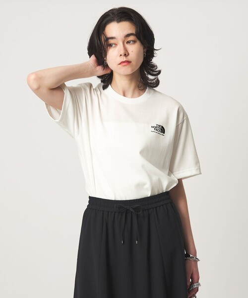 THE NORTH FACE（ザノースフェイス）の「【WEB限定】＜THE NORTH FACE＞ショートスリーブ ヒストリカル ロゴ Tシャツ（Tシャツ/カットソー・レディース・オフホワイト/ブラック/ライトグレー・S）」の19枚目の写真