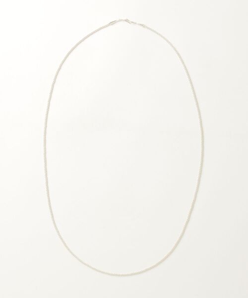 ERICKA NICOLAS BEGAY(エリッカ ニコラス ビゲイ)の「【ERICKA NICOLAS BEGAY】 NAVAJO PEARL NECKLACE / 3-110(ネックレス・メンズ・シルバー・110cm)」の1枚目の写真