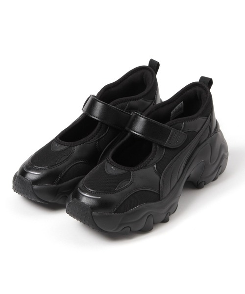 Heather(ヘザー)の「【PUMA/プーマ】パルサーウェッジサンダル 604700(サンダル・レディース・ブラック/アイボリー・M/L)」の1枚目の写真