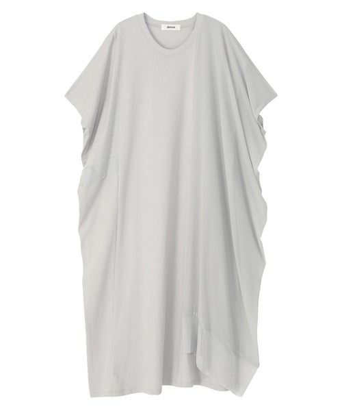 ZUCCa(ズッカ)の「メッシュドッキングジャージィー(ワンピース・レディース・ネイビー/ライトグレー/ブラック・M size)」の3枚目の写真