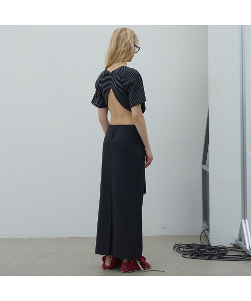 LCDC TM(エルシーディーシーティーエム)の「OVERLAP LONG SKIRT (BLACK)(スカート・レディース・その他・MEDIUM/SMALL)」の9枚目の写真