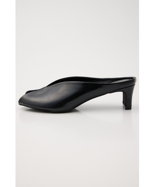 MOUSSY(マウジー)の「OPEN TOE SQUARE HEEL ミュール(サンダル・レディース・シルバー/ブラック・LARGE/MEDIUM/SMALL)」の6枚目の写真