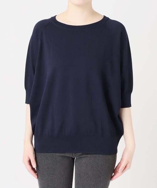 JOURNAL STANDARD relume(ジャーナルスタンダード レリューム)の「《WEB限定追加》接触冷感 / ウォッシャブルクールドルマンプルオーバー(ニット/セーター・レディース・ネイビー/ライトグレー/ブラック/グリーン/ブラウン・FREE)」の12枚目の写真