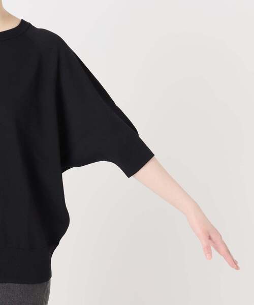 JOURNAL STANDARD relume(ジャーナルスタンダード レリューム)の「《WEB限定追加》接触冷感 / ウォッシャブルクールドルマンプルオーバー(ニット/セーター・レディース・ネイビー/ライトグレー/ブラック/グリーン/ブラウン・FREE)」の7枚目の写真