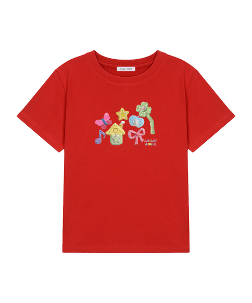 ARIGHTANGLE(アライトアングル)の「CLAY CROP TEE (3 COLOR)(Tシャツ/カットソー・レディース・スカイブルー/レッド/パープル・FREE)」の5枚目の写真