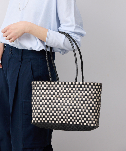 SLOBE IENA(スローブイエナ)の「《追加》NHE/ニエ ロングハンドルカゴバッグ S26004NGANGNG HA(かごバッグ・レディース・ブラック・FREE)」の13枚目の写真