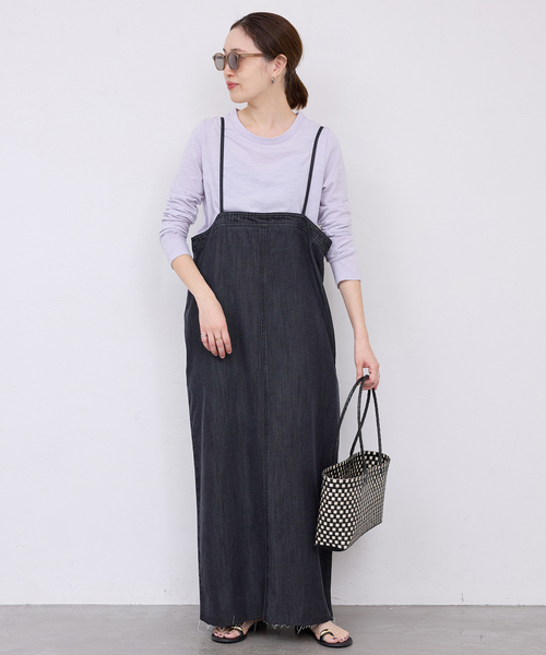 SLOBE IENA(スローブイエナ)の「《追加》NHE/ニエ ロングハンドルカゴバッグ S26004NGANGNG HA(かごバッグ・レディース・ブラック・FREE)」の20枚目の写真
