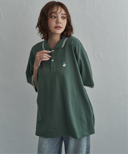 notch.（ノッチ）の「ＢＨＰＣリブラインカノコポロ（Tシャツ/カットソー・レディース・グリーン/ブラック/オリーブ/オフホワイト・M）」の22枚目の写真