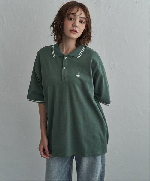 notch.（ノッチ）の「ＢＨＰＣリブラインカノコポロ（Tシャツ/カットソー・レディース・グリーン/ブラック/オリーブ/オフホワイト・M）」の20枚目の写真