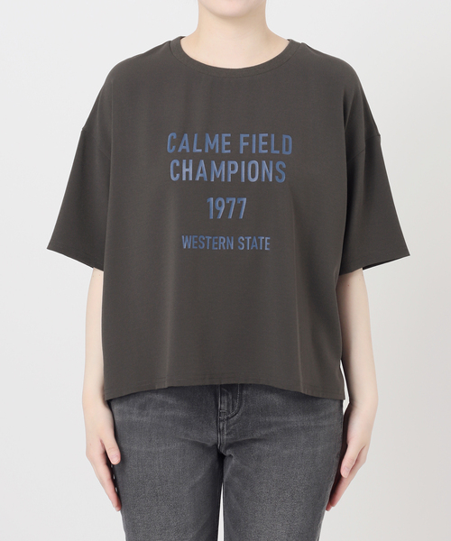 JOURNAL STANDARD relume（ジャーナルスタンダード　レリューム）の「《追加》2WAYジョーゼットロゴTEE（Tシャツ/カットソー・レディース・ダークブルー/ホワイト系その他/ブラウン/スミクロ・FREE）」の22枚目の写真