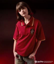 VELNUS | 【VELNUS】Harry Potter Embroidered Emblem Color-Block Short-Sleeve Polo Shirt/ハリー・ポッター 刺繍エンブレム 配色半袖ポロシャツ(ポロシャツ)