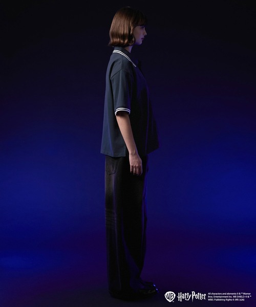 VELNUS(ベルナス)の「【VELNUS】Harry Potter Embroidered Emblem Color-Block Short-Sleeve Polo Shirt/ハリー・ポッター 刺繍エンブレム 配色半袖ポロシャツ(ポロシャツ・メンズ・グリーン/ベージュ/ネイビー/レッド・S/L/M)」の5枚目の写真
