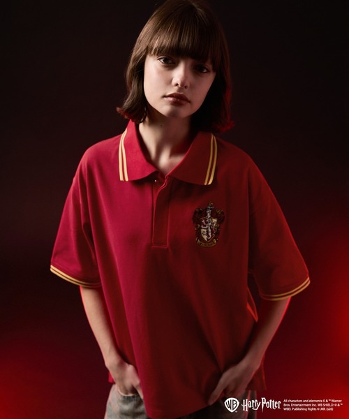 VELNUS(ベルナス)の「【VELNUS】Harry Potter Embroidered Emblem Color-Block Short-Sleeve Polo Shirt/ハリー・ポッター 刺繍エンブレム 配色半袖ポロシャツ(ポロシャツ・メンズ・グリーン/ベージュ/ネイビー/レッド・S/L/M)」の16枚目の写真