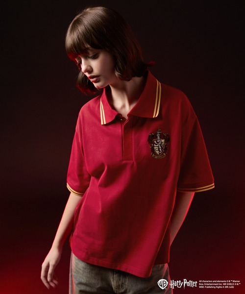 VELNUS(ベルナス)の「【VELNUS】Harry Potter Embroidered Emblem Color-Block Short-Sleeve Polo Shirt/ハリー・ポッター 刺繍エンブレム 配色半袖ポロシャツ(ポロシャツ・メンズ・グリーン/ベージュ/ネイビー/レッド・S/L/M)」の17枚目の写真