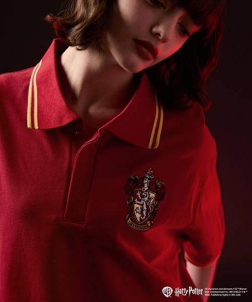 VELNUS(ベルナス)の「【VELNUS】Harry Potter Embroidered Emblem Color-Block Short-Sleeve Polo Shirt/ハリー・ポッター 刺繍エンブレム 配色半袖ポロシャツ(ポロシャツ・メンズ・グリーン/ベージュ/ネイビー/レッド・S/L/M)」の19枚目の写真