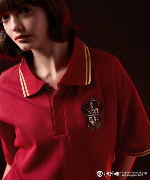 VELNUS(ベルナス)の「【VELNUS】Harry Potter Embroidered Emblem Color-Block Short-Sleeve Polo Shirt/ハリー・ポッター 刺繍エンブレム 配色半袖ポロシャツ(ポロシャツ・メンズ・グリーン/ベージュ/ネイビー/レッド・S/L/M)」の20枚目の写真