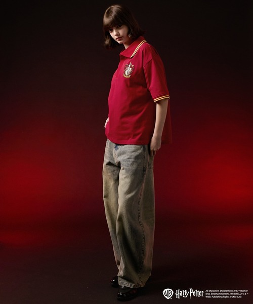 VELNUS(ベルナス)の「【VELNUS】Harry Potter Embroidered Emblem Color-Block Short-Sleeve Polo Shirt/ハリー・ポッター 刺繍エンブレム 配色半袖ポロシャツ(ポロシャツ・メンズ・グリーン/ベージュ/ネイビー/レッド・S/L/M)」の21枚目の写真
